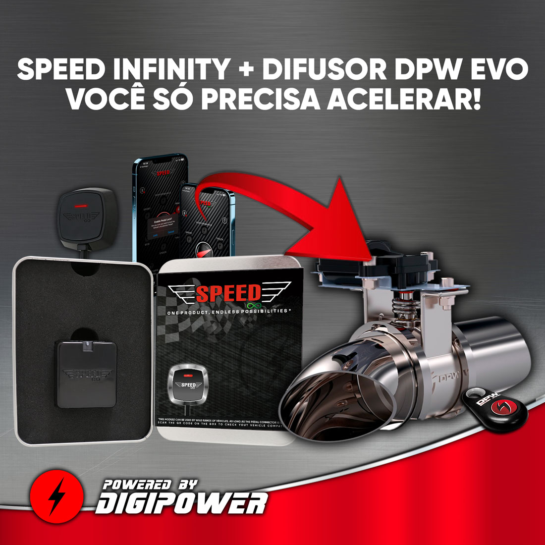 Controle total com Speed Infinity e Difusor DPW EVO: potência, som e eficiência